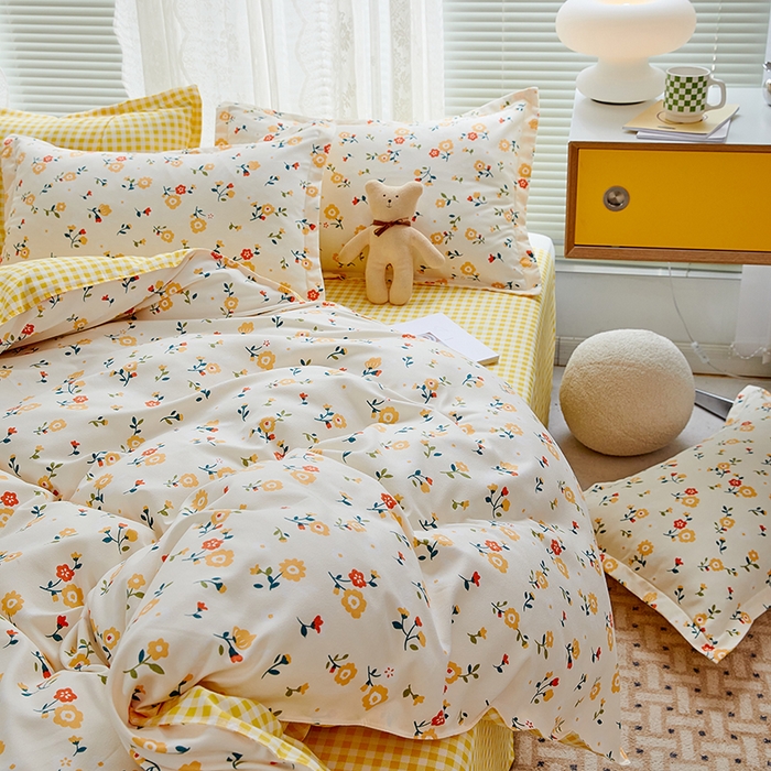 91家纺网 家纺一手货源 找家纺 世爵 2025新款磨毛印花单被套 晨妆