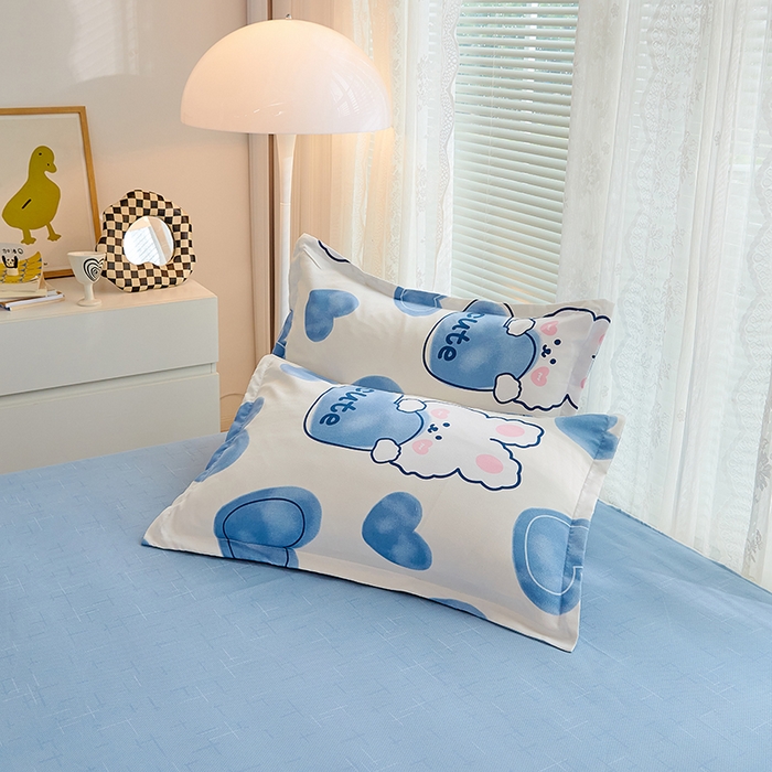 91家纺网 家纺一手货源 找家纺 世爵 2025新款磨毛印花单被套 美丽兔