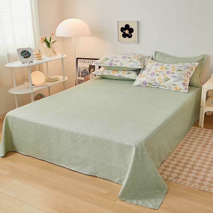 91家纺网 家纺一手货源 找家纺 世爵 2025新款磨毛印花单被套 朵朵花开