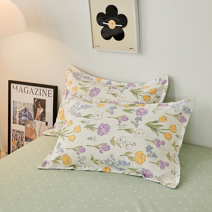 91家纺网 家纺一手货源 找家纺 世爵 2025新款磨毛印花单被套 朵朵花开