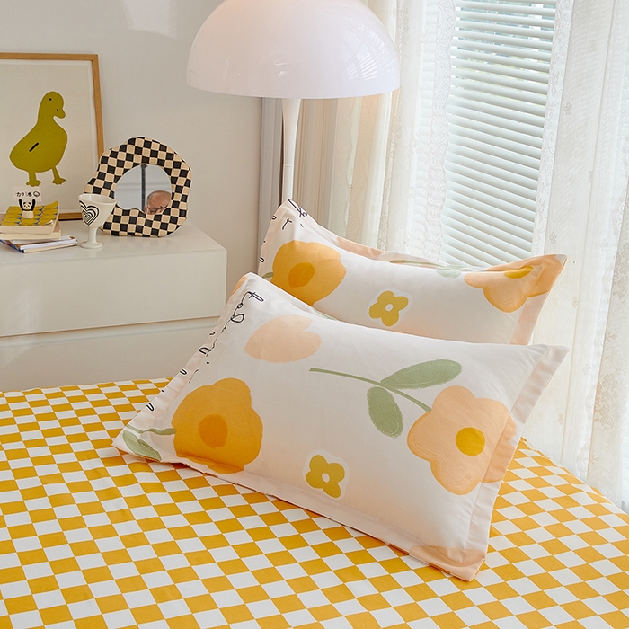 91家纺网 家纺一手货源 找家纺 世爵 2025新款磨毛印花单被套 恋上花