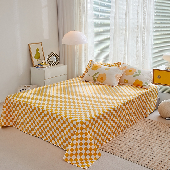 91家纺网 家纺一手货源 找家纺 世爵 2025新款磨毛印花单被套 恋上花