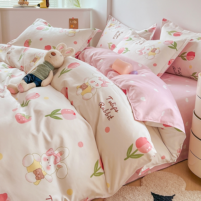 91家纺网 家纺一手货源 找家纺 世爵 2025新款磨毛印花单被套 洛神玫瑰