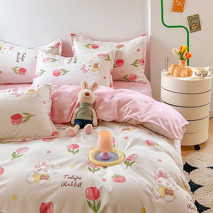 91家纺网 家纺一手货源 找家纺 世爵 2025新款磨毛印花单被套 洛神玫瑰