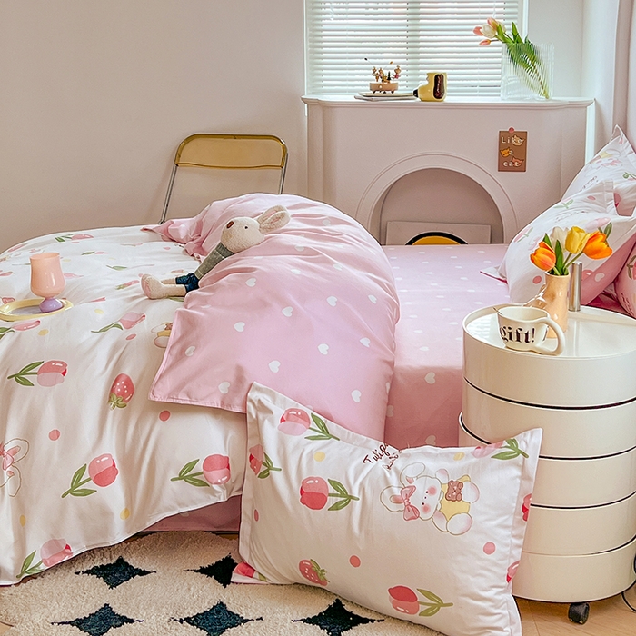 91家纺网 家纺一手货源 找家纺 世爵 2025新款磨毛印花单被套 洛神玫瑰