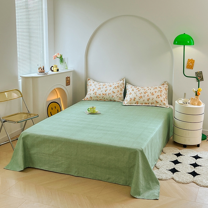 91家纺网 家纺一手货源 找家纺 世爵家纺 2023新款亲肤印花磨毛四件套 花小兔