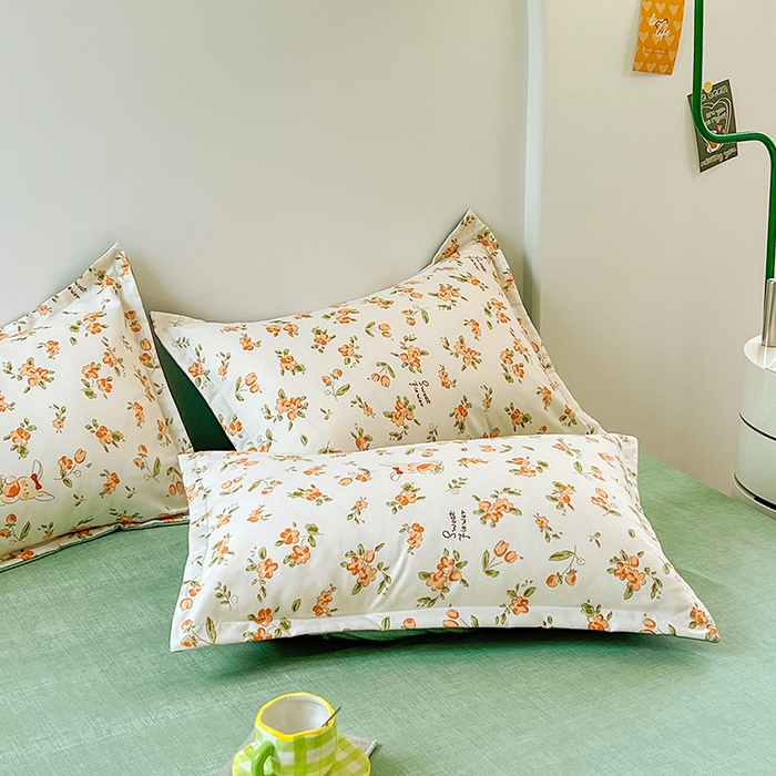 91家纺网 家纺一手货源 找家纺 世爵家纺 2023新款亲肤印花磨毛四件套 花小兔