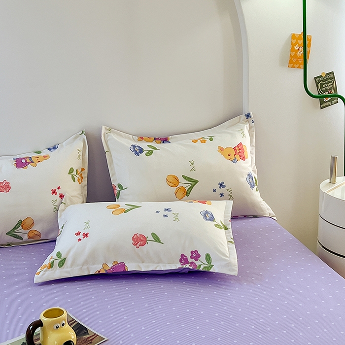 91家纺网 家纺一手货源 找家纺 世爵家纺 2023新款亲肤印花磨毛四件套 彼得兔