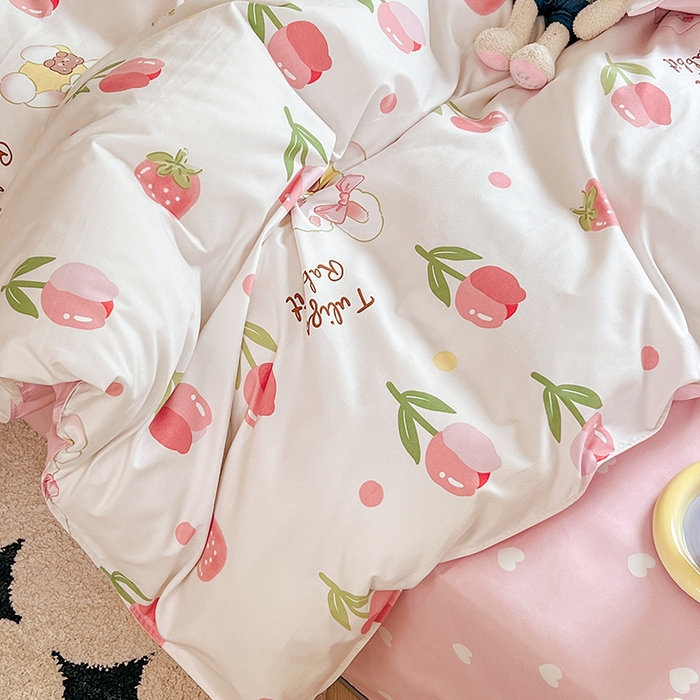 91家纺网 家纺一手货源 找家纺 世爵家纺 2023新款亲肤印花磨毛四件套 洛神玫瑰