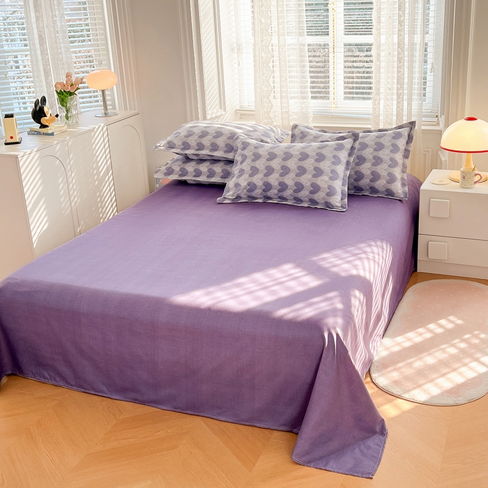 91家纺网 家纺一手货源 找家纺 世爵家纺 2023新款亲肤印花磨毛四件套 心海