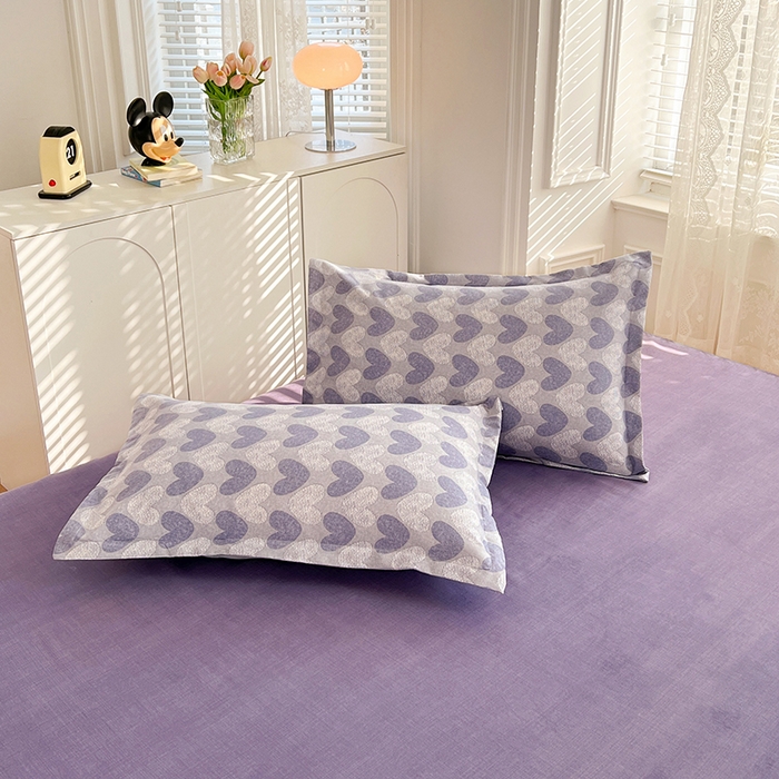 91家纺网 家纺一手货源 找家纺 世爵家纺 2023新款亲肤印花磨毛四件套 心海