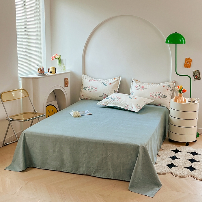 91家纺网 家纺一手货源 找家纺 世爵家纺 2023新款亲肤印花磨毛四件套 幽兰情思