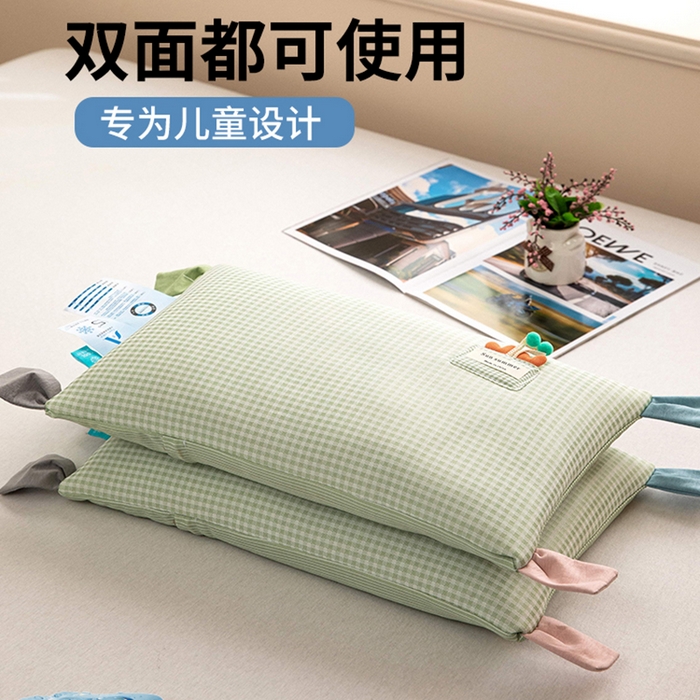 91家纺网 家纺一手货源 找家纺 （总）九州枕芯 2025新款双面凉感儿童荞麦枕枕头枕芯