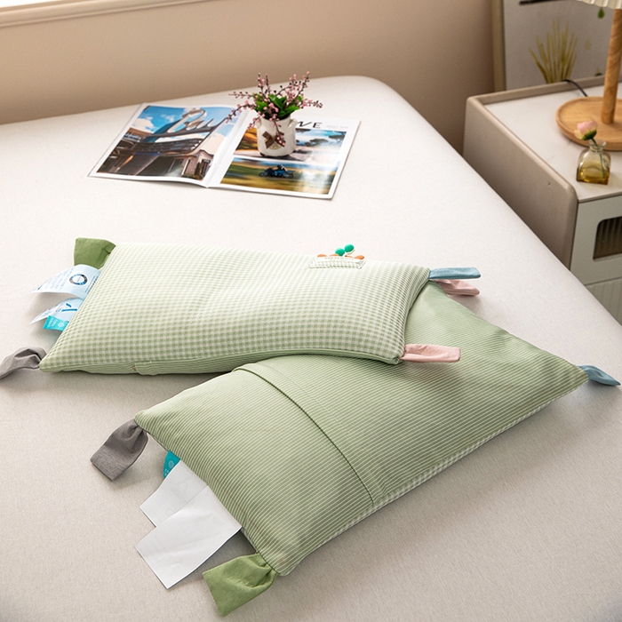 91家纺网 家纺一手货源 找家纺 （总）九州枕芯 2025新款双面凉感儿童荞麦枕枕头枕芯