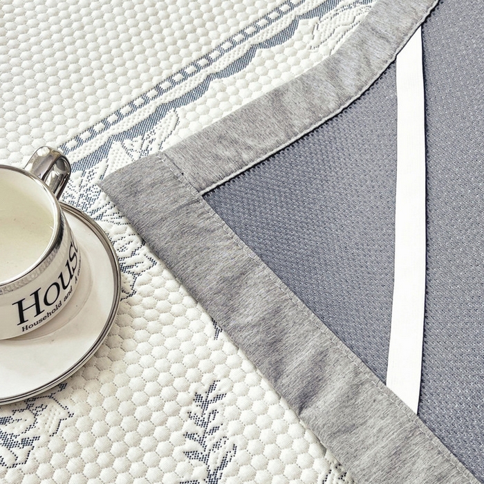 91家纺网 家纺一手货源 找家纺 （总）宜家坊 2025新款A类PE中分子提花软凉席-花夏