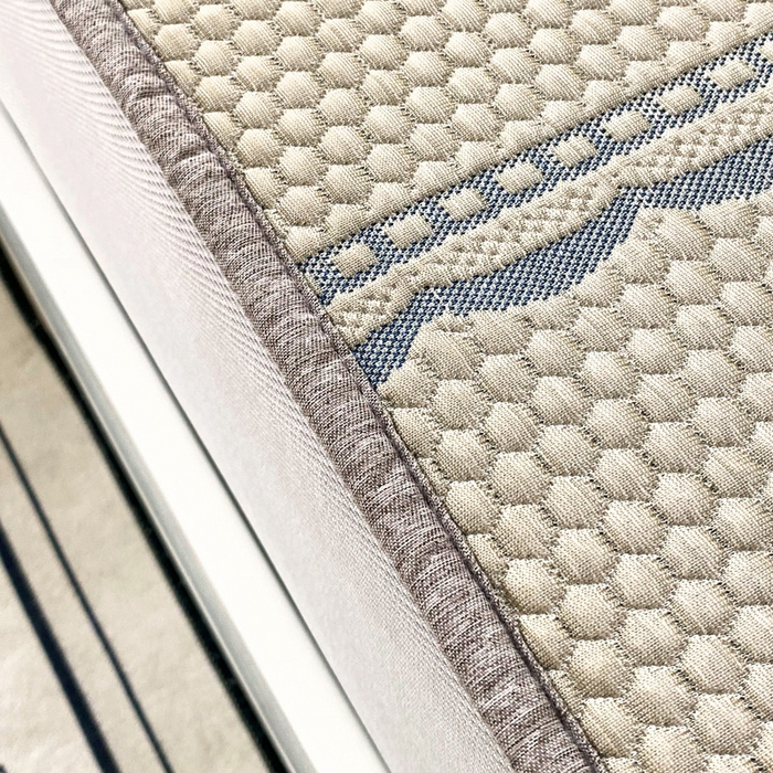 91家纺网 家纺一手货源 找家纺 宜家坊 2025新款A类PE中分子提花软凉席-花夏 床笠款-夏花金