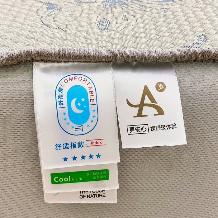 91家纺网 家纺一手货源 找家纺 宜家坊 2025新款A类PE中分子提花软凉席-花夏 床笠款-夏花金