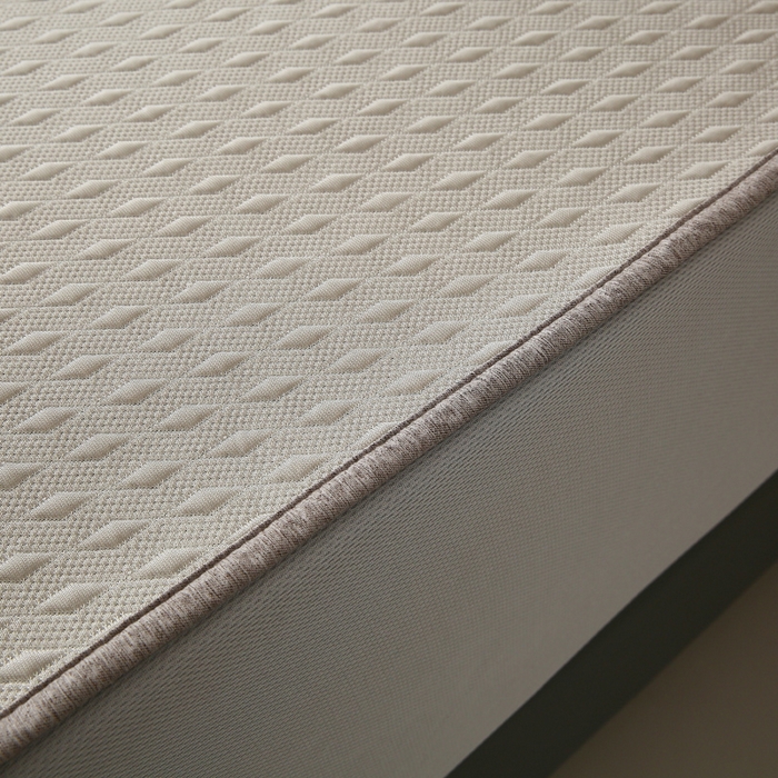 91家纺网 家纺一手货源 找家纺 宜家坊 2025新款A类PE中分子绣花软凉席-雅致 床笠款-雅致金