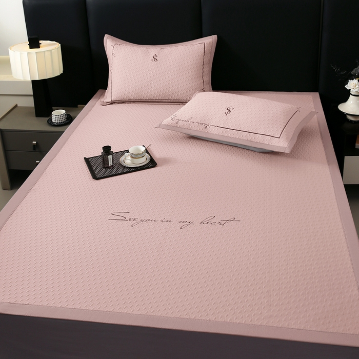 91家纺网 家纺一手货源 找家纺 （总）宜家坊 2025新款A类PE中分子绣花软凉席-雅致