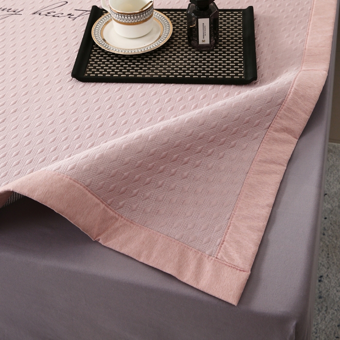 91家纺网 家纺一手货源 找家纺 （总）宜家坊 2025新款A类PE中分子绣花软凉席-雅致