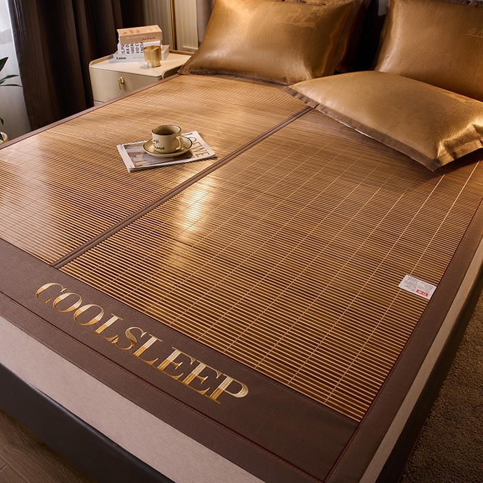 91家纺网 家纺一手货源 找家纺 （总）鑫琪莱家纺 2025新款双面竹席冰丝席竹凉席学生宿舍席子