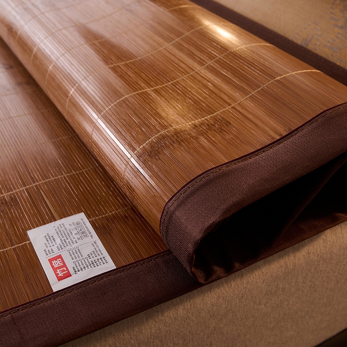 91家纺网 家纺一手货源 找家纺 鑫琪莱家纺 2025新款双面竹席冰丝席竹凉席学生宿舍席子 国风-幽兰-