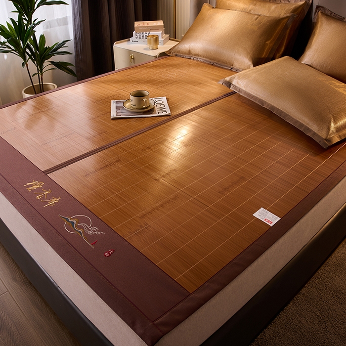 鑫琪莱家纺 2025新款双面竹席冰丝席竹凉席学生宿舍席子 草本-檀香-