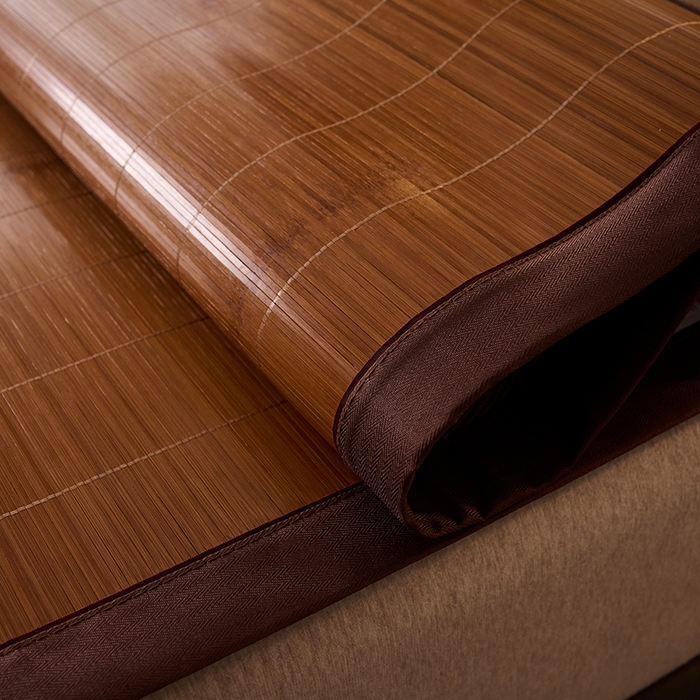 91家纺网 家纺一手货源 找家纺 鑫琪莱家纺 2025新款双面竹席冰丝席竹凉席学生宿舍席子 草本-檀香-