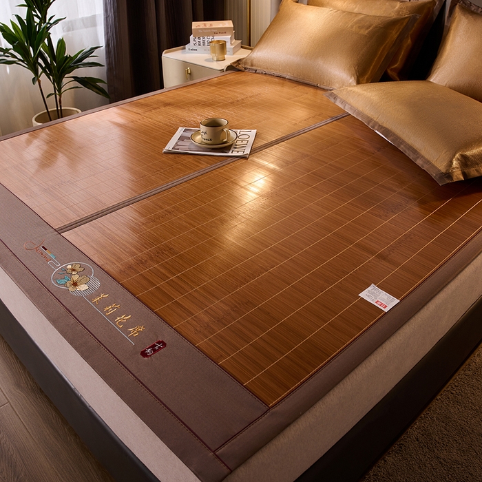 鑫琪莱家纺 2025新款双面竹席冰丝席竹凉席学生宿舍席子 草本-茉莉-