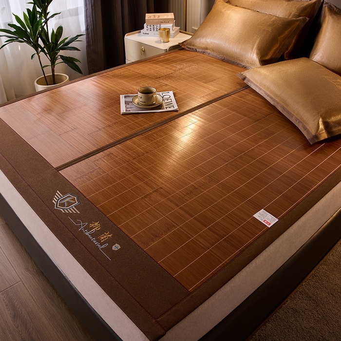 鑫琪莱家纺 2025新款双面竹席冰丝席竹凉席学生宿舍席子 抑菌驱蚊-