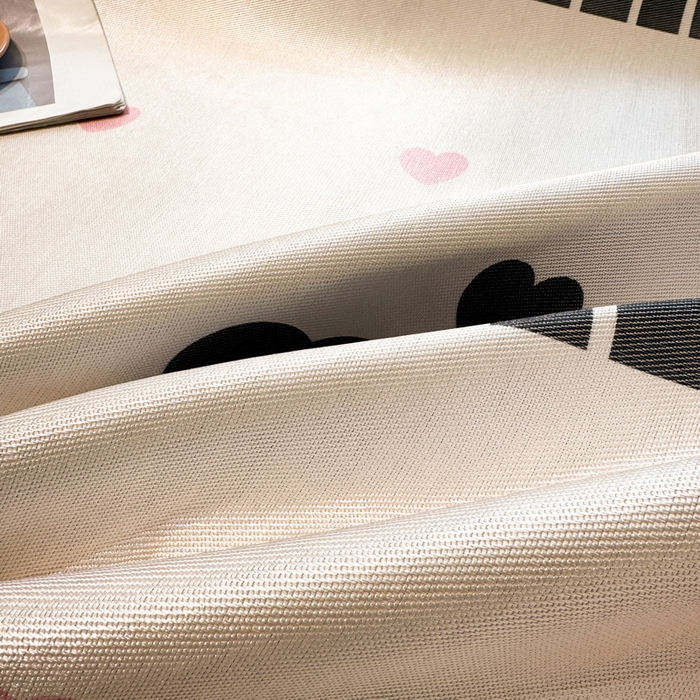 91家纺网 家纺一手货源 找家纺 LIFE.丽芙 2025春夏季新品数码印花冰藤凉席席子床笠三件套加厚冰丝软藤席小清新印花床罩单件（风格二） 甜心粉