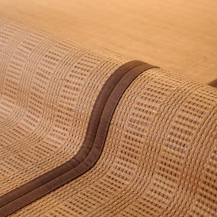 91家纺网 家纺一手货源 找家纺 鑫琪莱家纺 2025新款双面竹席冰丝席竹凉席学生宿舍席子 碳化原竹