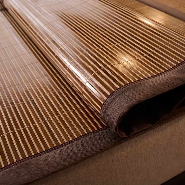 91家纺网 家纺一手货源 找家纺 鑫琪莱家纺 2025新款双面竹席冰丝席竹凉席学生宿舍席子 清凉睡眠