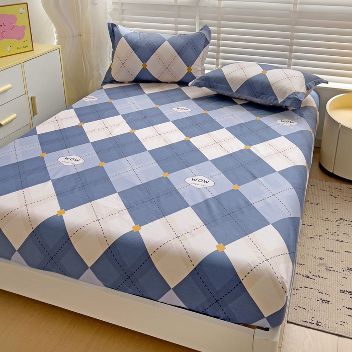 91家纺网 家纺一手货源 找家纺 依庭 2025新款全棉印花花卉款四件套单品系列-单床笠 意林