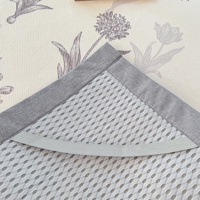 91家纺网 家纺一手货源 找家纺 2025新款A类抗菌数码印花冰藤席 飞花令