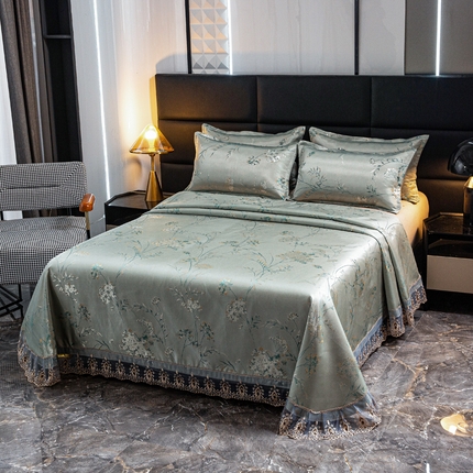 91家纺网 家纺一手货源 找家纺 （总）席皇后  2025新款可机洗抗菌提花冰丝席