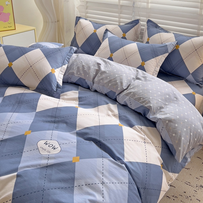 91家纺网 家纺一手货源 找家纺 依庭 2025新款全棉印花花卉款四件套单品系列-四件套 意林