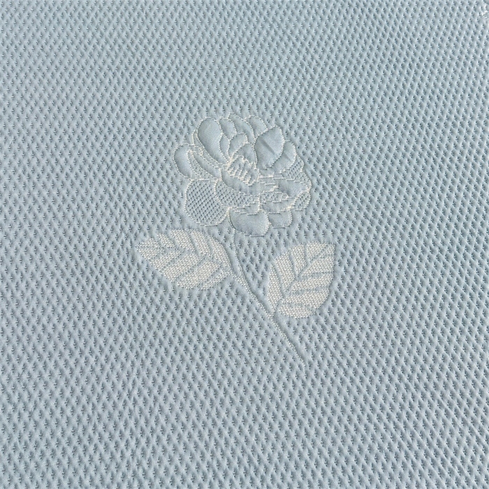 91家纺网 家纺一手货源 找家纺 恒爱   2025新款冰丝牡丹花床盖 蓝灰