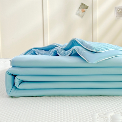 91家纺网 家纺一手货源 找家纺 （总）慕木家纺 2025新款小冰熊凉感冰丝凉席夏被四件套 单夏被