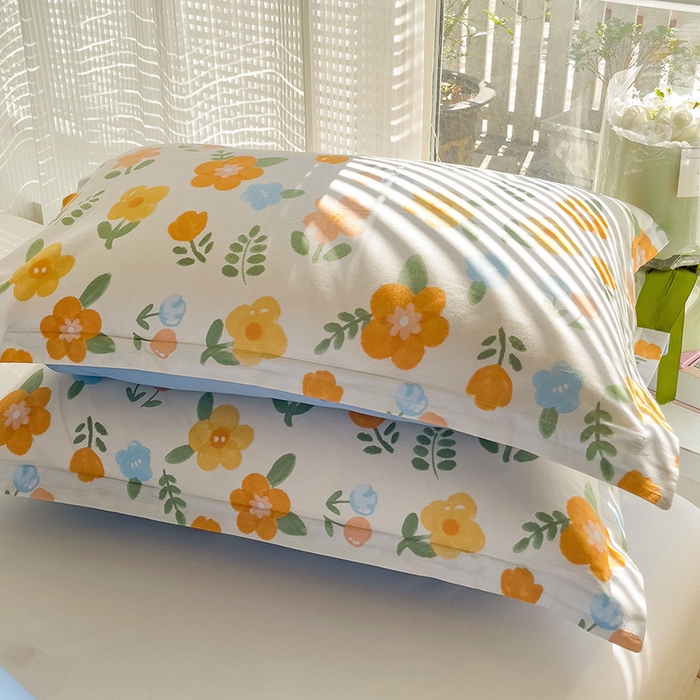 91家纺网 家纺一手货源 找家纺 依庭 2025新款全棉印花花卉款四件套单品系列-四件套 迎曼