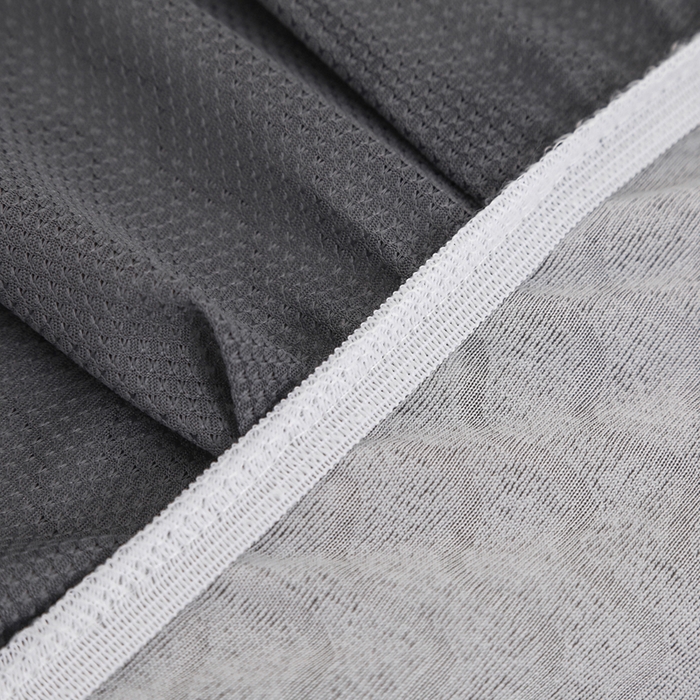 91家纺网 家纺一手货源 找家纺 2025新款防滑防尘斗柜套裙边-水波纹系列 灰色