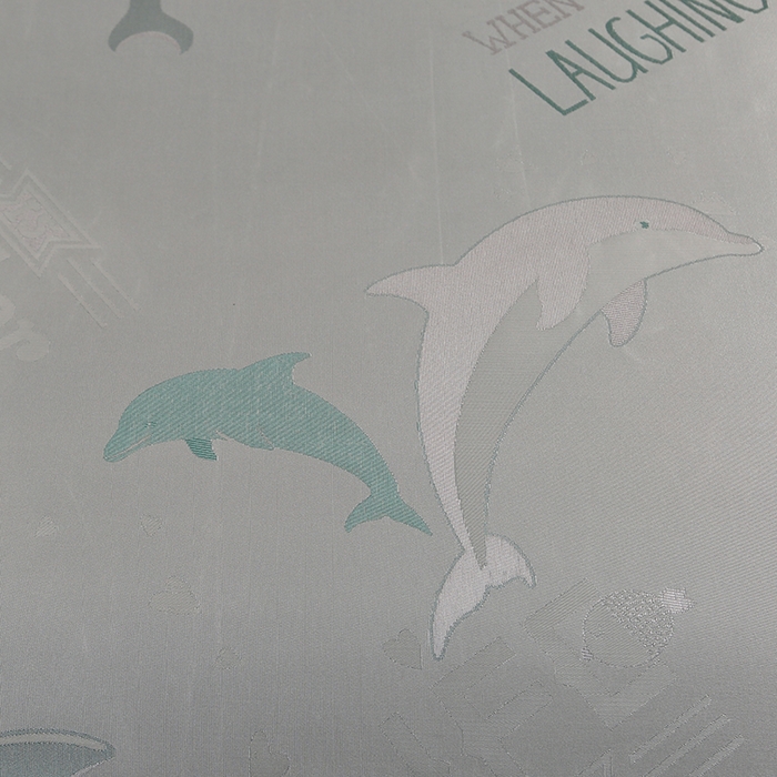 91家纺网 家纺一手货源 找家纺 席皇后  2025新款可机洗抗菌提花冰丝席 海豚 绿