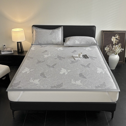 2025新款A类PE提花凉席-翩翩起舞 翩翩起舞-爵士灰