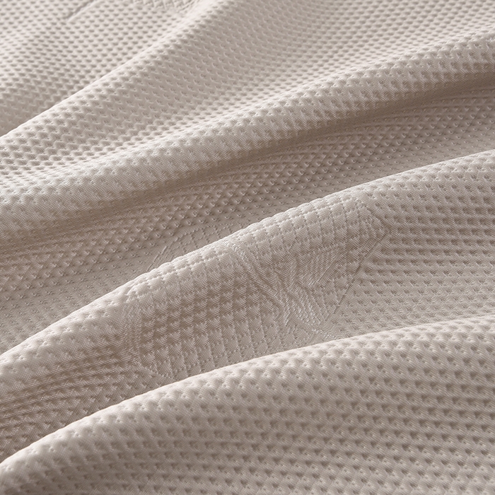 91家纺网 家纺一手货源 找家纺 畅畅家纺 2025新款立体提花凉豆豆席床裙款凉席 爱之恋-咖