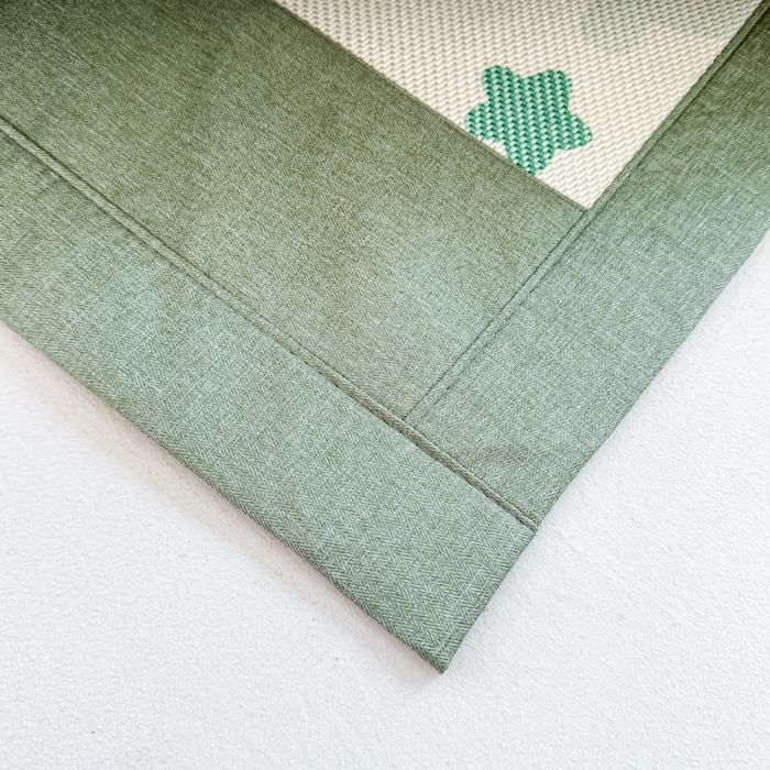 91家纺网 家纺一手货源 找家纺 2025新款A类抗菌数码印花冰藤席 假日小狗