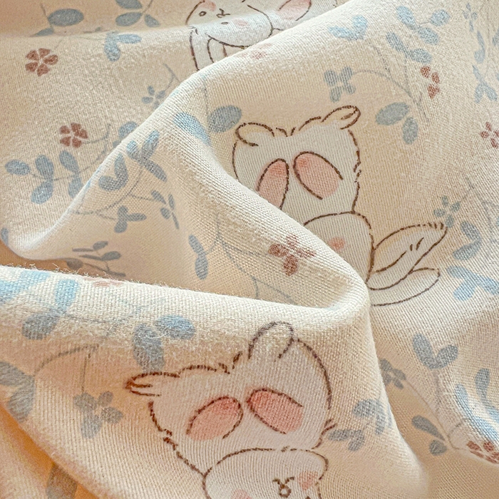 91家纺网 家纺一手货源 找家纺 2025水洗棉双层纱简约风ins风小碎花被套床单款床笠款三四件套-单被套