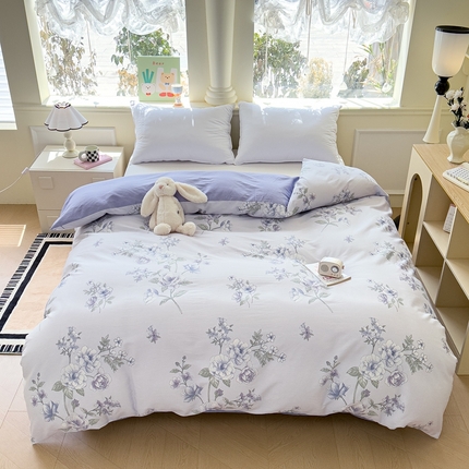 大吉 2025新款全棉单被套 紫韵