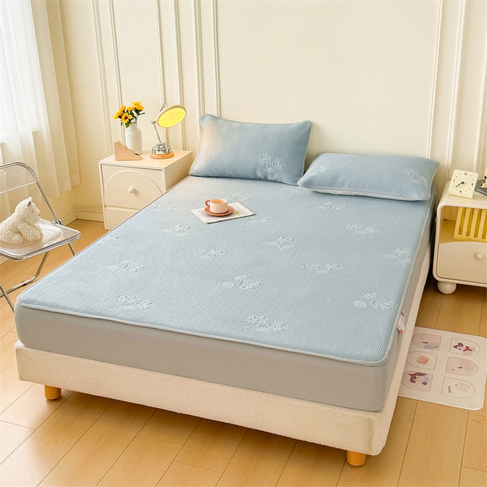 91家纺网 家纺一手货源 找家纺 （总）恒爱   2025新款冰丝牡丹花床笠