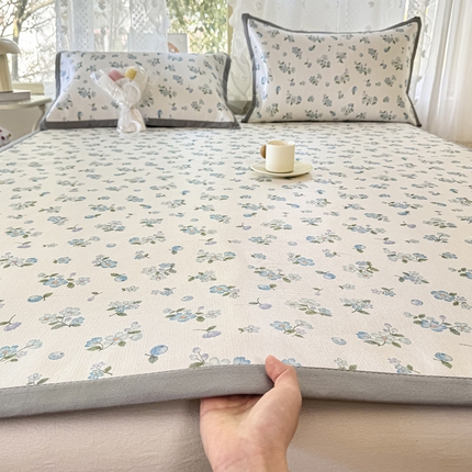 宅部落 2025新款数码印花冰藤凉席 青璃漱玉