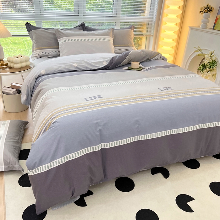 91家纺网 家纺一手货源 找家纺 依庭 2025新款全棉印花花卉款四件套单品系列-四件套 慕尼